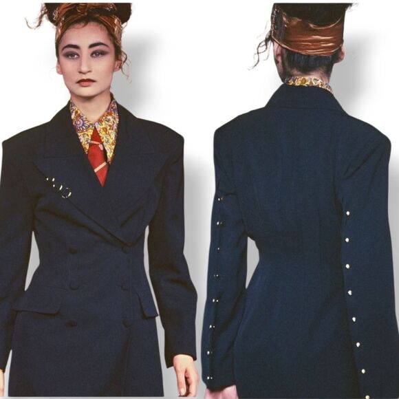 Plein Sud Jackets & Blazers - John Galliano Plein Sud 1990 S/S Les Gitans Runway Vintage Wool Blazer Jacket